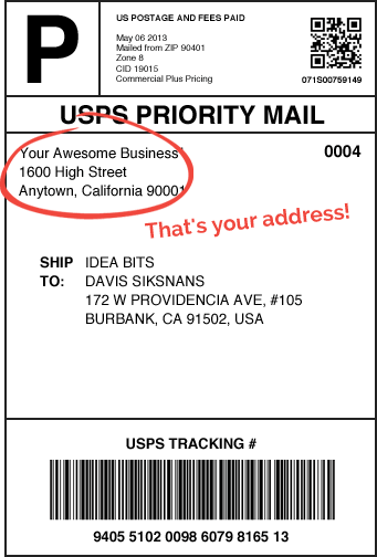 USPS Shipping Label